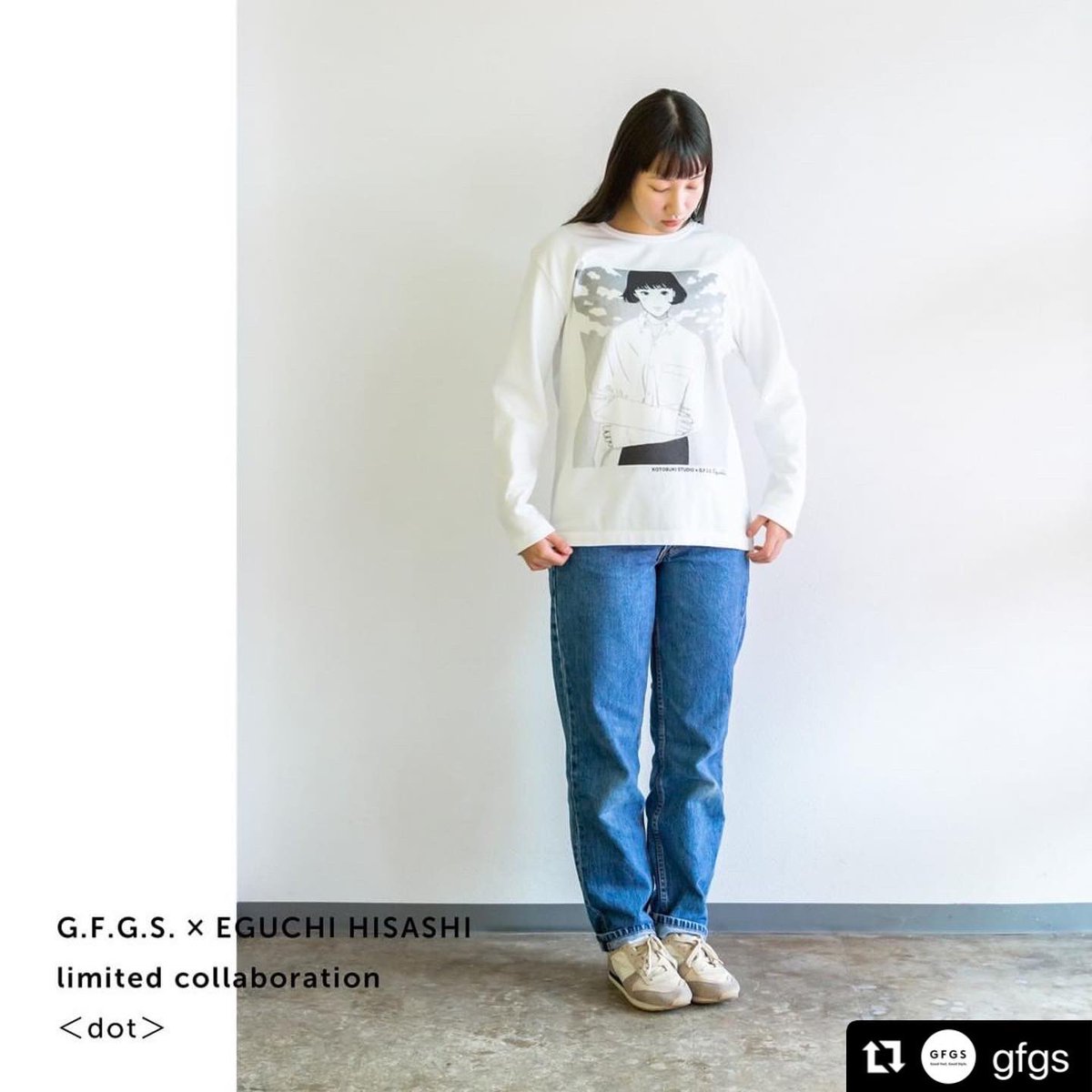 G.F.G.S. × EGUCHI HISASHI
limitedコラボボーダーシャツ1種と
Tシャツ2種出揃いました。
購入者ノベルティとして、大きめの2L版サイズ(127mm×178mm)のポストカードがつきます。
現在好評予約受付中です。
https://t.co/syM5XR7yMr 