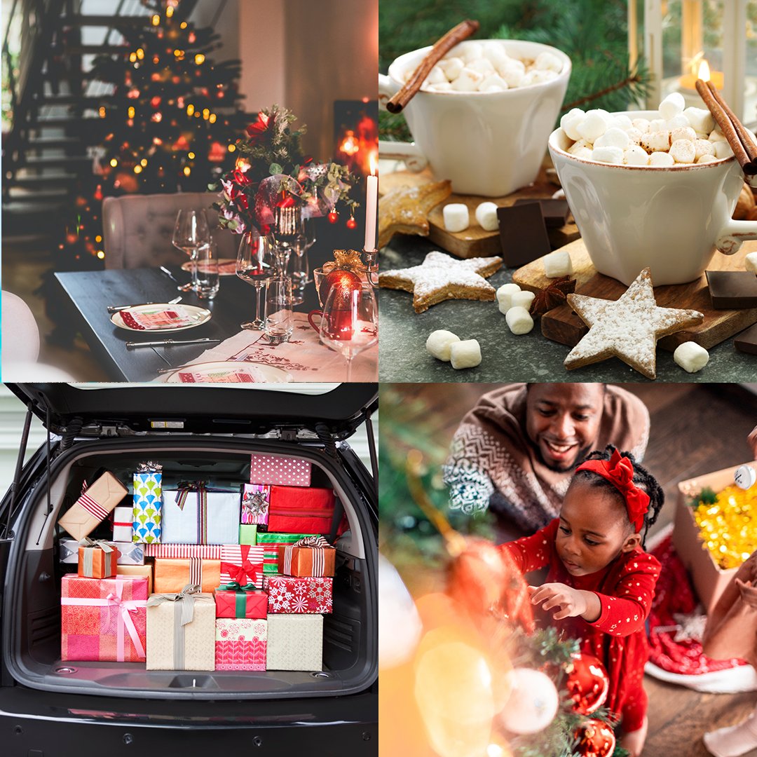 BudgetNederland's tweet photo. Waar krijg jij een feestelijk gevoel van? Van eten, warme chocolademelk, cadeaus of de boom versieren? 🍽 ☕️🎁 🎄 https://t.co/ZZBULyI0Zh