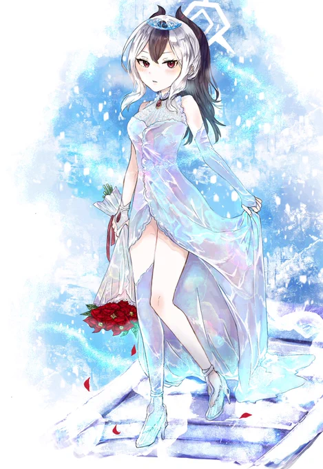ホワイトクリスマス❄️
鬼方カヨコ(薄氷のドレス)
#ブルアカ #ブルアカクリスマス 