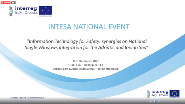 IntesaProject's tweet photo. INTESA National Event is now live here https://t.co/igEhD6jjMu !
@PortOfVenice #INTESAproject https://t.co/oQepA6lHfK
