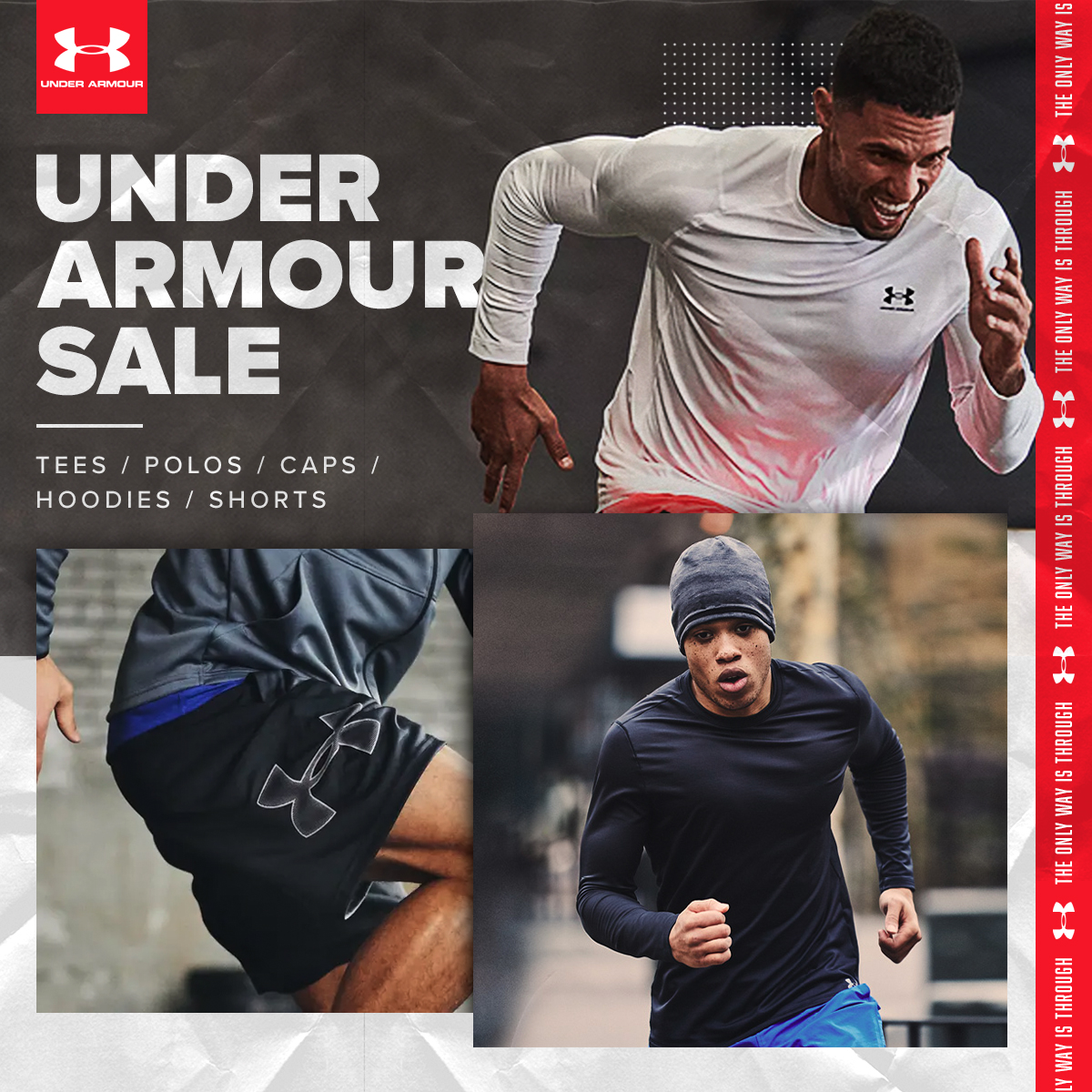 Under Armour sales now on 🔥 

Save upto 15% on our wide range of Under Armour apparel!

Use code UA15 at checkout 🛒e