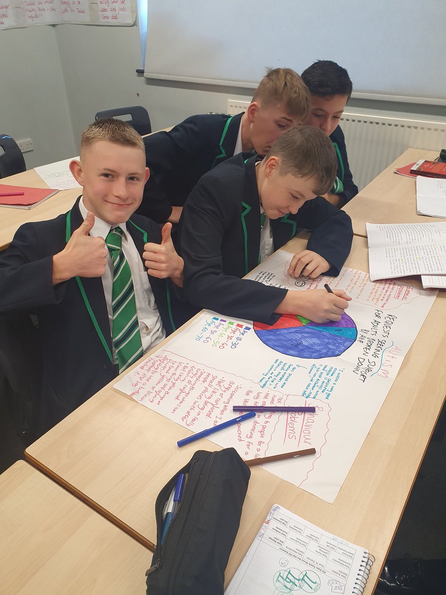 Miss_Hayes_Eng's tweet photo. I might be biased but my Year 9 class are just amazing! Our Curious Incident presentations to consolidate learning look great- can't wait to see them tomorrow. @mark_haddon we've loved studying this! @bbgenglish @BBGAcademy https://t.co/6giGHilrsF