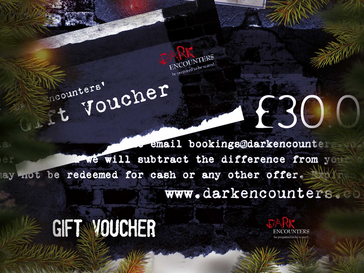 Looking for an unusual gift for someone who is fascinated by the Paranormal? Want to lock someone in a condemned man's cell or a few hours, or have them carry out a lone vigil in a haunted attic?
darkencounters.co.uk/gift-voucher