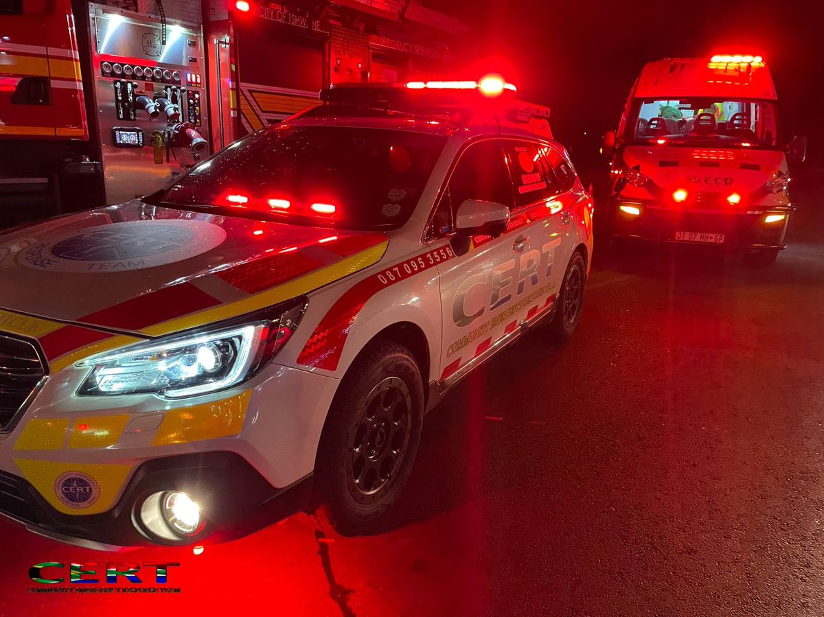2021-12-15

Wednesday evening just before midnight CERT volunteers responded to a head-on motor vehicle collision on the M26 in Erasmia, on the outskirts of Centurion.

Six people, including a young child, sustained injuries ranging from minor to moderate.