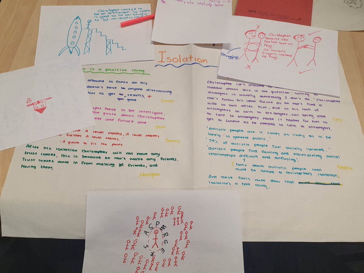 Miss_Hayes_Eng's tweet photo. I might be biased but my Year 9 class are just amazing! Our Curious Incident presentations to consolidate learning look great- can't wait to see them tomorrow. @mark_haddon we've loved studying this! @bbgenglish @BBGAcademy https://t.co/6giGHilrsF