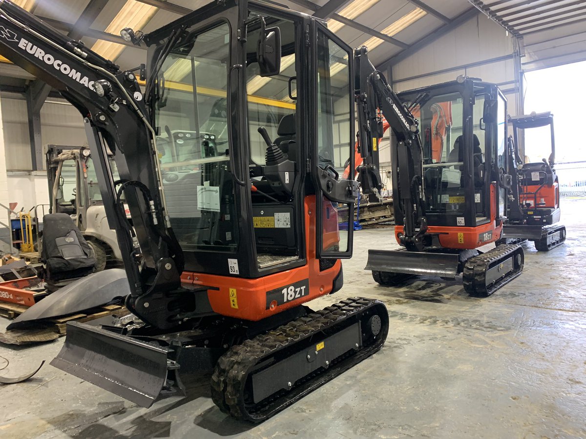 eurocomach's tweet photo. Today is Eurocomach Day in the workshop.

Three more Eurocomach in for there pre delivery inspections this morning. https://t.co/qdOBIajCkx