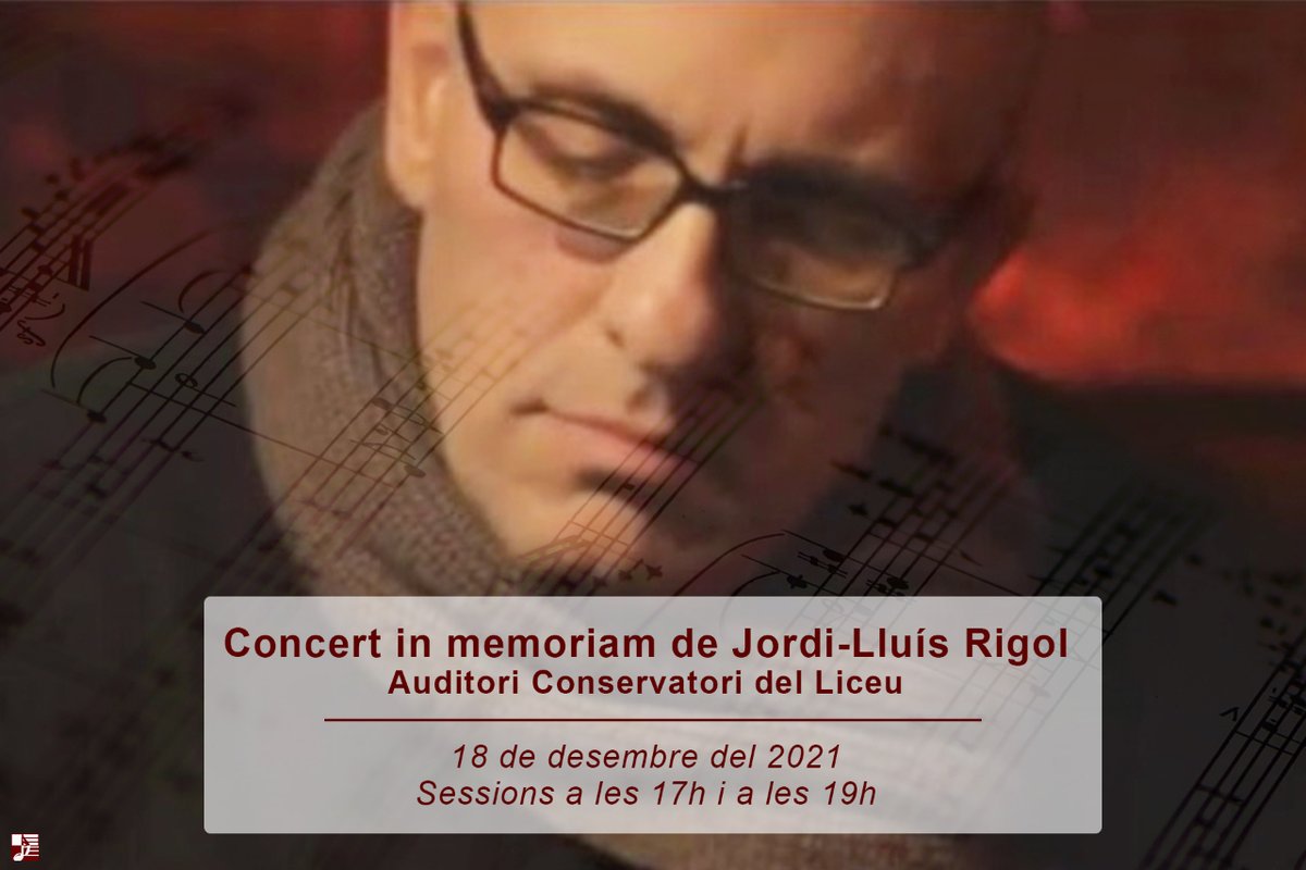 Dinsic's tweet photo. 📣 Dissabte, 18 de desembre, tindrà lloc un #concert in memoriam de Jordi-Lluís Rigol, autor de la casa, a l'Auditori de @liceu1837.🎼
📲 T'agradaria assistir al concert i conèixer més sobre l'obra de l'autor? 👉 https://t.co/sqxvzF7Ldz #Dinsic #Música #Rigol #AutorDinsic https://t.co/oMNO3c6B6g
