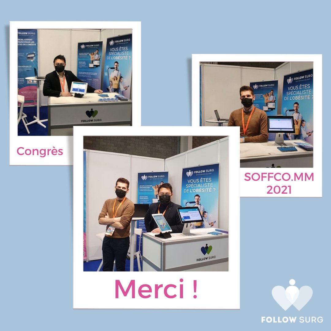 Petit retour en images sur notre présence à la SOFFCO.MM😉
Merci à tous ceux qui sont passés nous voir et de votre intérêt pour FOLLOW SURG. Nous sommes très contents de terminer cette année 2021 avec tous ces échanges ! #obésité #esanté

➡pro.followsurg.com