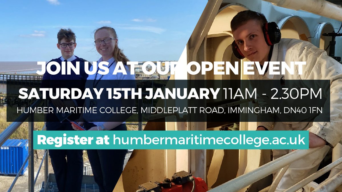 MaritimeHumber's tweet image. We are holding our next open event on Saturday 15th January, to register please head to...
humbermaritimecollege.ac.uk/open-events/de…
#navigation #engineering #openevent #cadetship #shippingindustry #internationalshipping