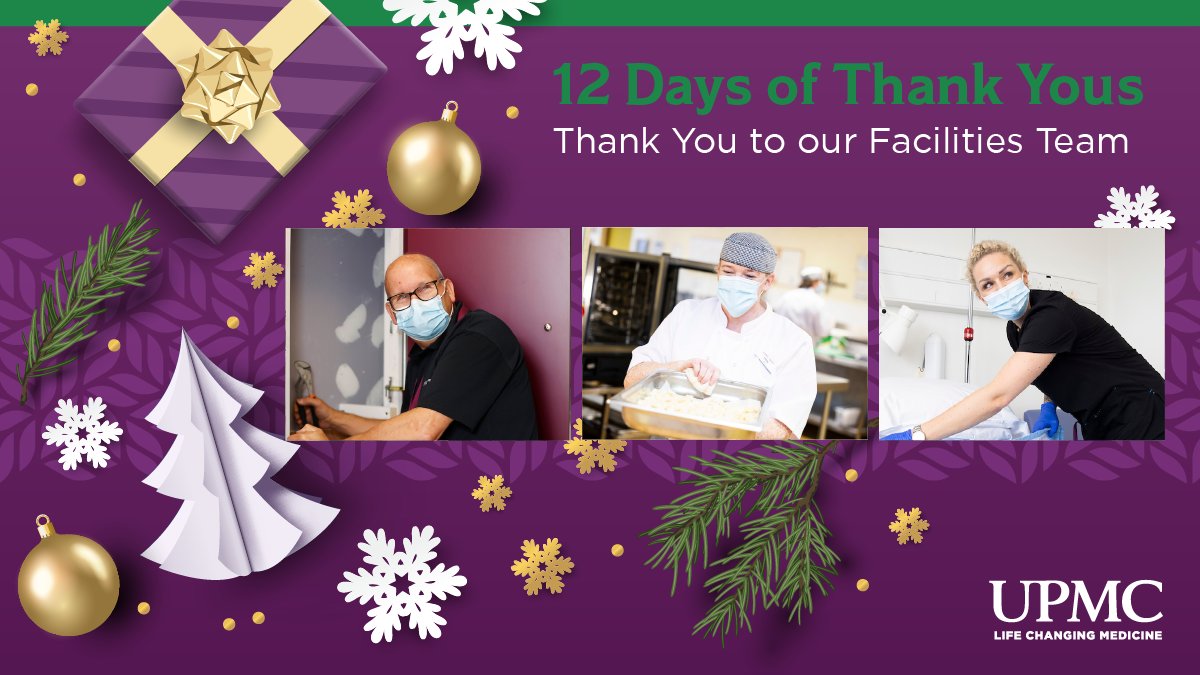 UPMCinIreland's tweet photo. THANK YOU to our Facilities Team who ensure that our hospitals are operationally effective and superbly maintained; our patient care is delivered in safe and clean environment; and our patients and visitors are provided with appetising and nutritious meals. #12DaysofThankYous https://t.co/fA5BUxWKBc