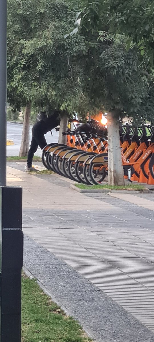 andrescolomerb's tweet photo. Robo de bicicleta Av. Perú Santos Dumon.. con un fierro robando bicicleta de arriendo. Espero que #Carabineros los pueda pillar. https://t.co/9nDnTGfqDd