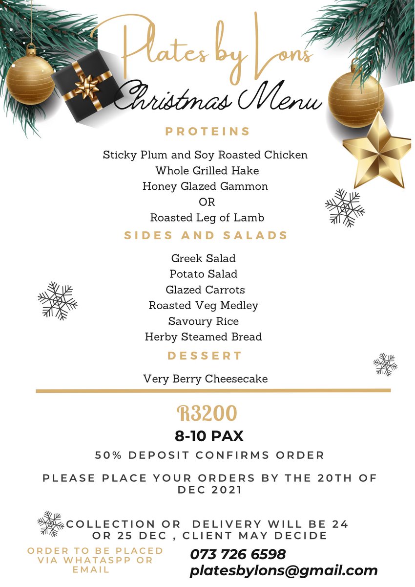 lonaradebe's tweet photo. Hi guys. I started my catering biz less than a year ago &amp; I’m still hustling 🤩 PMB &amp; surroundings I will be preparing Christmas Lunches for delivery 🚚. I have a set menu but if you are looking for a tailor made menu I’m still your girl 🥰 please share❤️ thank you❤️ https://t.co/B1zSJ3kpdT