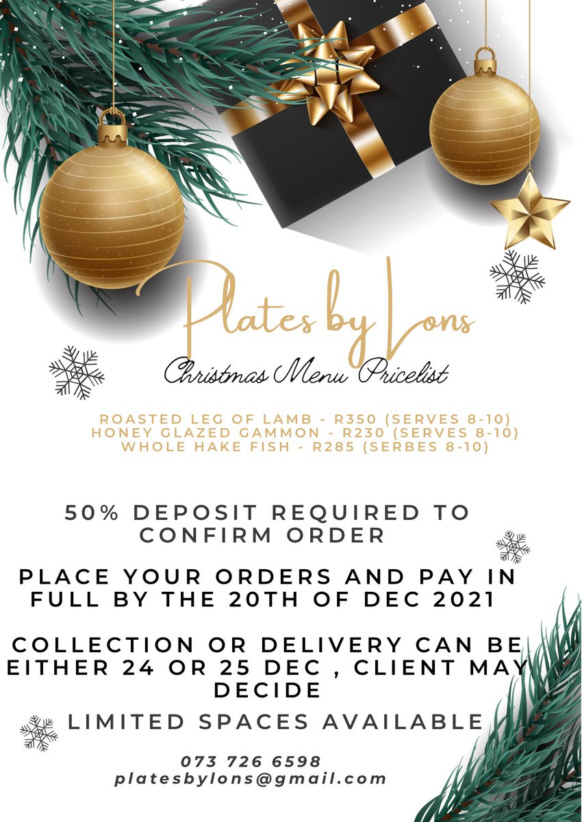 lonaradebe's tweet photo. Hi guys. I started my catering biz less than a year ago &amp; I’m still hustling 🤩 PMB &amp; surroundings I will be preparing Christmas Lunches for delivery 🚚. I have a set menu but if you are looking for a tailor made menu I’m still your girl 🥰 please share❤️ thank you❤️ https://t.co/B1zSJ3kpdT