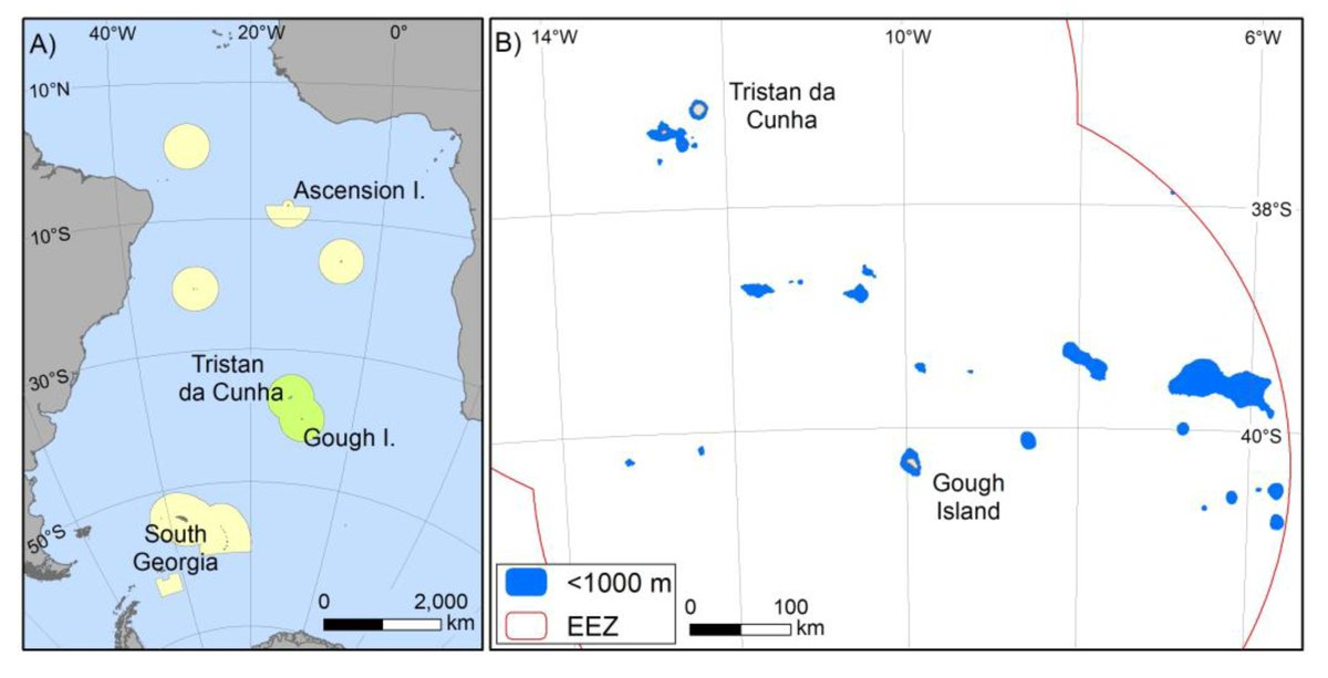 Amelia_Bridges's tweet photo. NEW PAPER 🚨🎉: "Climate Mitigation through Biological #Conservation: Extensive and Valuable #BlueCarbon #NaturalCapital in Tristan da Cunha’s Giant Marine Protected Zone" 📜🌎

Open access here: https://t.co/zdwrUJigA3 https://t.co/xv5yNfPLIp