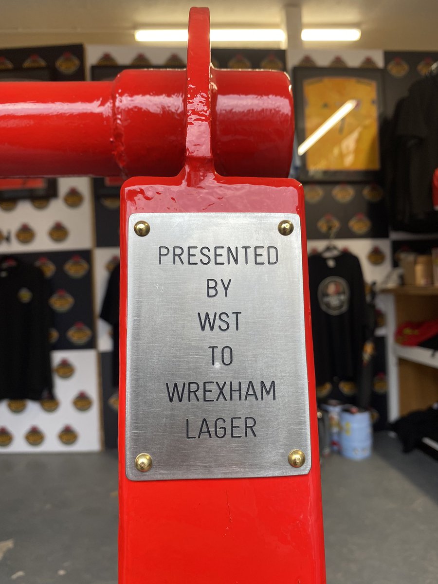 A new addition to our shop! 🍻

A big thanks to <a href="/aec_engineering/">AEC Engineering Limited</a> &amp; <a href="/WSTtweets/">WST</a> for bringing a bit of <a href="/Wrexham_AFC/">Wrexham AFC</a> history to Wrexham Lager 🔴⚪️