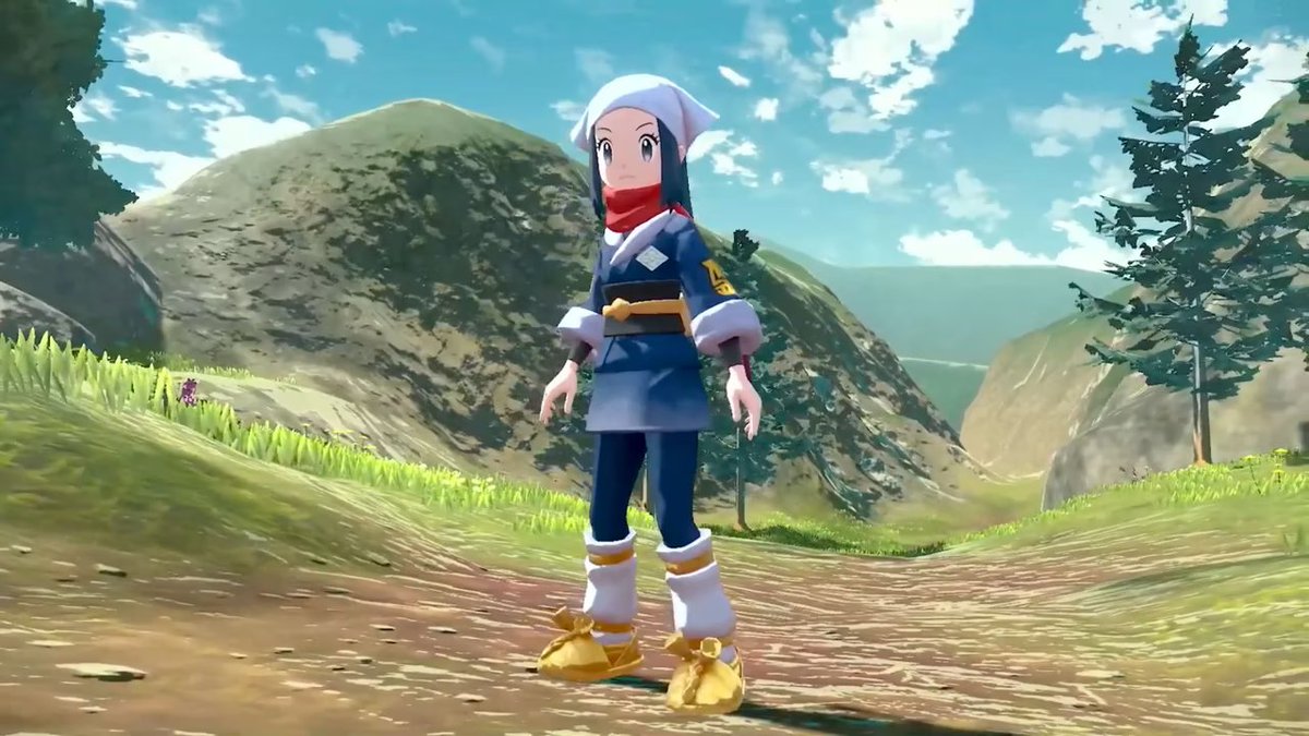 IramJump's tweet photo. @BowtasticGuy The issue is not that it's not realistic, it's that the textures look ugly, some things straight up look like a glitch. Pokemon BDSP atleast had a consistent artstyle, this game doesn't. The trees here don't look like a glitch like in Arceus. https://t.co/RPZE3sYGPF