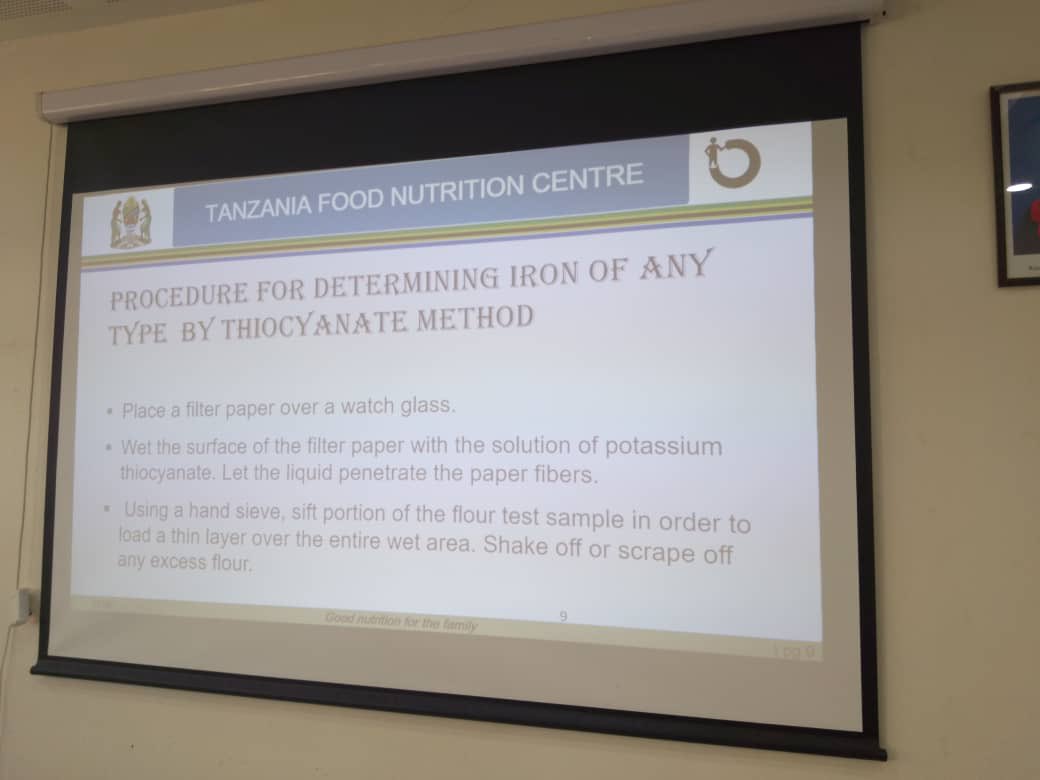 GAIN_TANZANIA's tweet photo. Implementation of sustainable fortification program requires routine monitoring on quality compliance to standards. Today @GAIN_TANZANIA in partnership with PORALG &amp; @TFNC_TZ is supporting training to NuO &amp; lab technicians in lake zone on qualitative analysis of iron in flours. https://t.co/hxkiXBV7hu