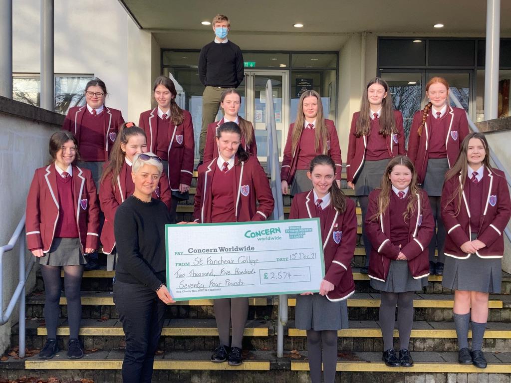 ConcernNI's tweet photo. Thanks so much to pupils and staff at @SaintFancheas #Enniskillen for taking part in the #ConcernFAST last month and raising an almighty Β£2,574.90.
What a brilliant achievement! πππππ https://t.co/pgi9RQYm3K