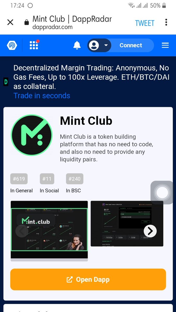 imortalcat's tweet photo. Congratss @MintClubPro rank 11 in social rank 619 in general rank 240 in #BSC we are strong Squad keep #Buidl 💪🏻
Data by: @DappRadar 

#Mintclub #mintclubsquad #Dappradar #BSCGem #100xgem #socialfi #web3 #newera #technology #internet #Cryptos #crypto https://t.co/hEtxfQkXKR