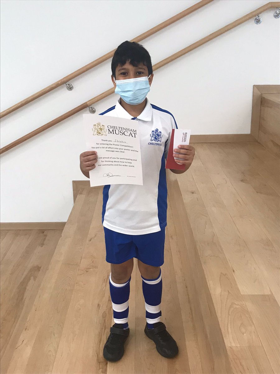 CheltenhamOman's tweet photo. Helping our School Environment poster competition. Thank you for the entries. Congratulations to our winners:
Grade 3 winner - Mimi
Grade 4 winner - Reem
Grade 5 winner - Ibrahim
Grade 8 - winner Khadija
#congratulations #helpourschool #postercompetition #winners https://t.co/uZNdQB7wCb