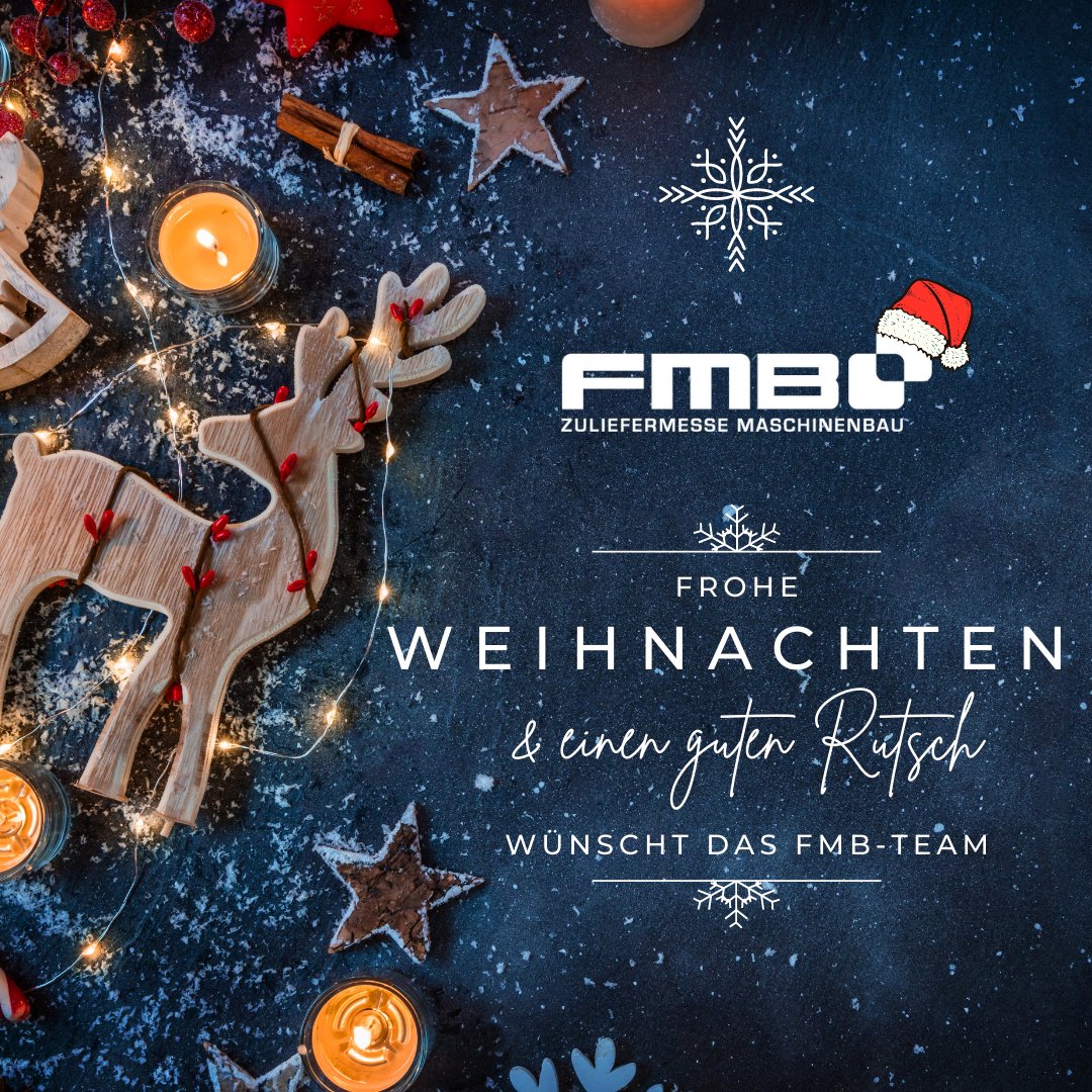 Das gesamte FMB-Team wünscht Ihnen und Ihren Liebsten eine wundervolle, besinnliche Weihnachtszeit und einen guten Start ins neue Jahr!
#fmbmesse