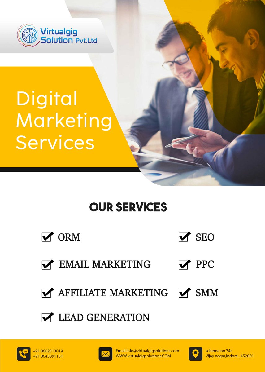 VirtualgigSoln's tweet photo. Virtualgig Solution Provide All Digital Marketing Services, SEO, SMM, SMO, PPC, GOOGLE ADS, KEYWORDS RANKING.

visit: https://t.co/dmNs7fCoHC

#softwaredevelopment #webdevelopment #appdevelopment #seo #digitalmarketing #socialmediamarketing #ppc #googleads #smm #hiring https://t.co/ixiAGoPATI
