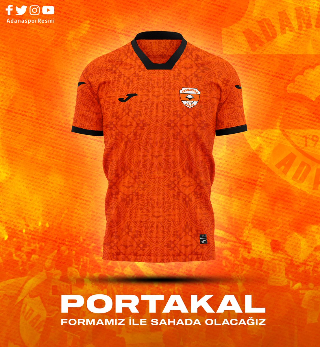 AdanasporResmi's tweet photo. [📢]Adanaspor’umuz bugün sahasında karşılaşacağı @istanbulspor maçına #PORTAKAL isimli formamızla çıkacak. #ADANATURUNCUDUR 🤜 https://t.co/zpXizvnX3g