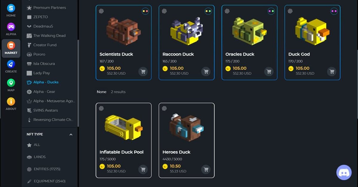 MrsCrownover's tweet photo. @TheSandboxGame 6 nft ducks https://t.co/0Murkd3Xyp