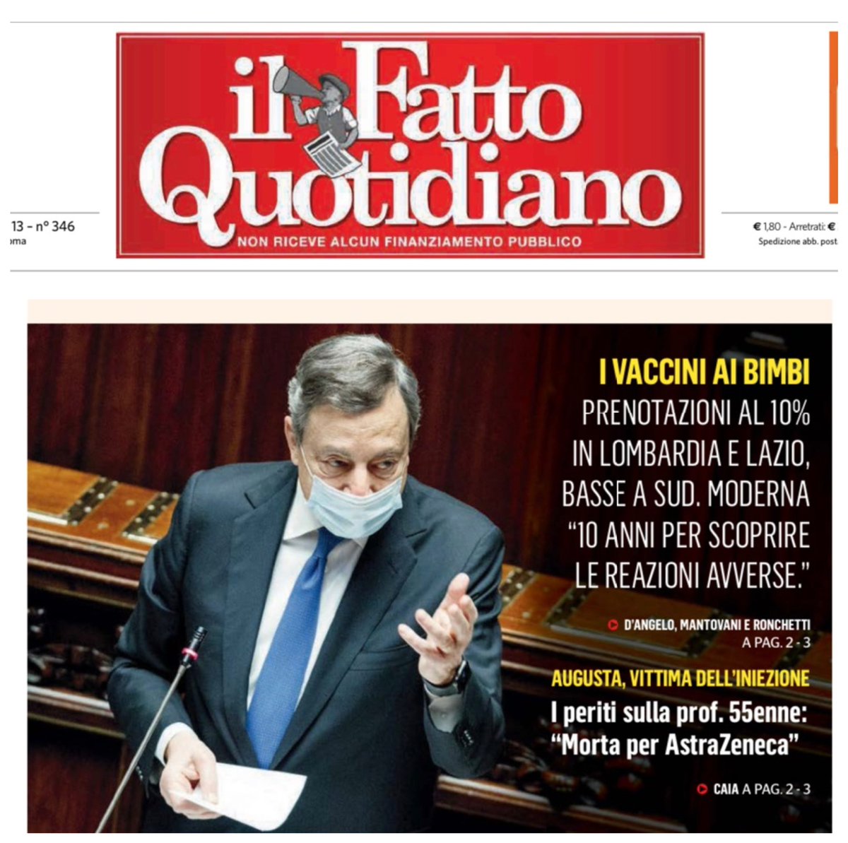 mrctrdsh's tweet photo. No-Vax in salsa grillina. Oggi in prima pagina il @fattoquotidiano https://t.co/MhgoeF5rK6