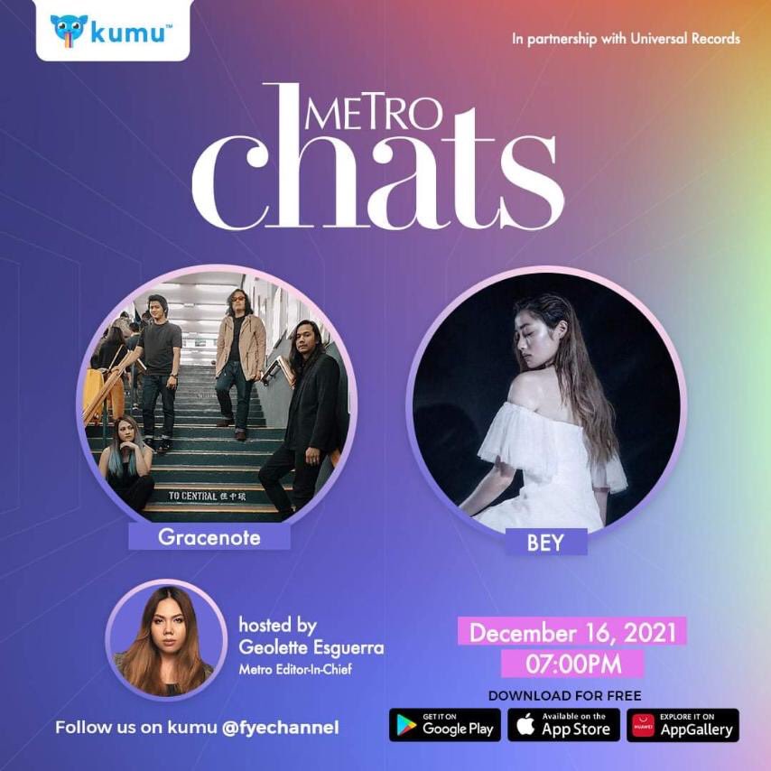 Watch out for BEY in Metro Chats on Kumu tonight. See you there! 🤍
app.kumu.ph/fyechannel
