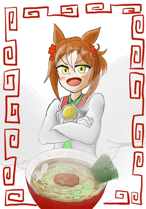 プロクリエイトで色塗りまでやってみました
レイヤーとか塗り方とかもうね、むずずずずずずずず
#ウマ娘 #ファインモーション 