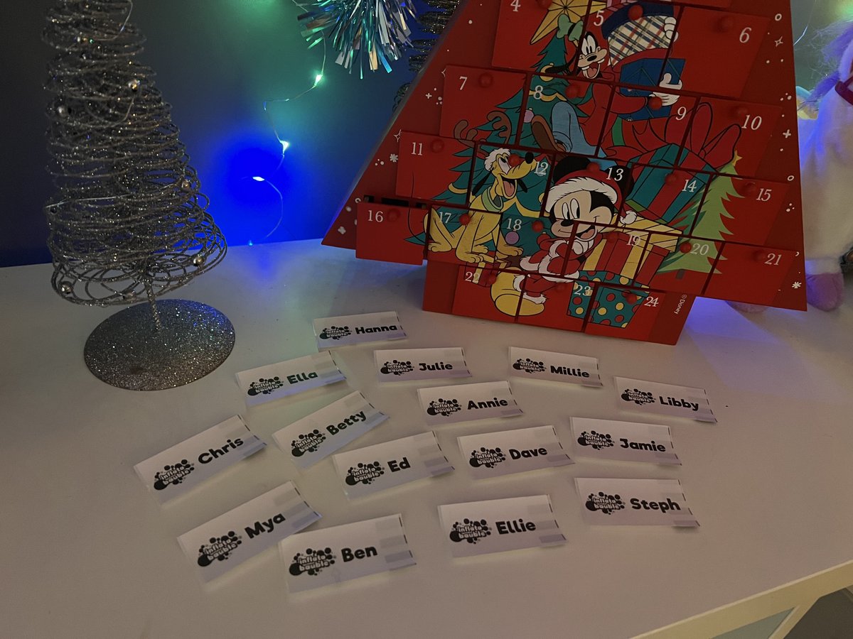 Holiday team line-up! We’re all looking forward to welcoming you 💜💜💜