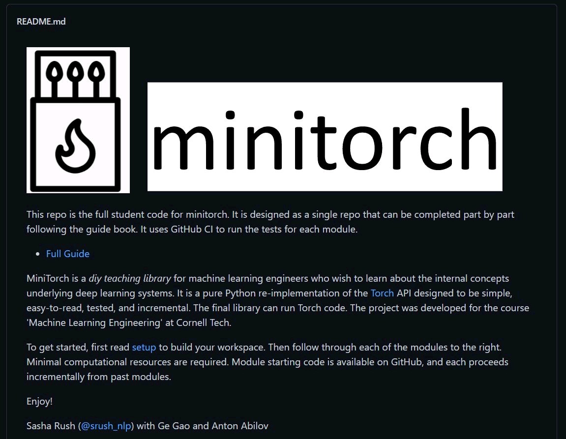 debashis_dutta's tweet image. 👌#MiniTorch is a #diy #teaching #library for #MachineLearning #engineers wish to learn about the internal concepts underlying #deeplearning systems👈
V/ @isaacfab00
#AI #Python #Datascience #100DaysofCode
@Khulood_Almani @PawlowskiMario @segundoatdell
📌
 buff.ly/3yA13wr