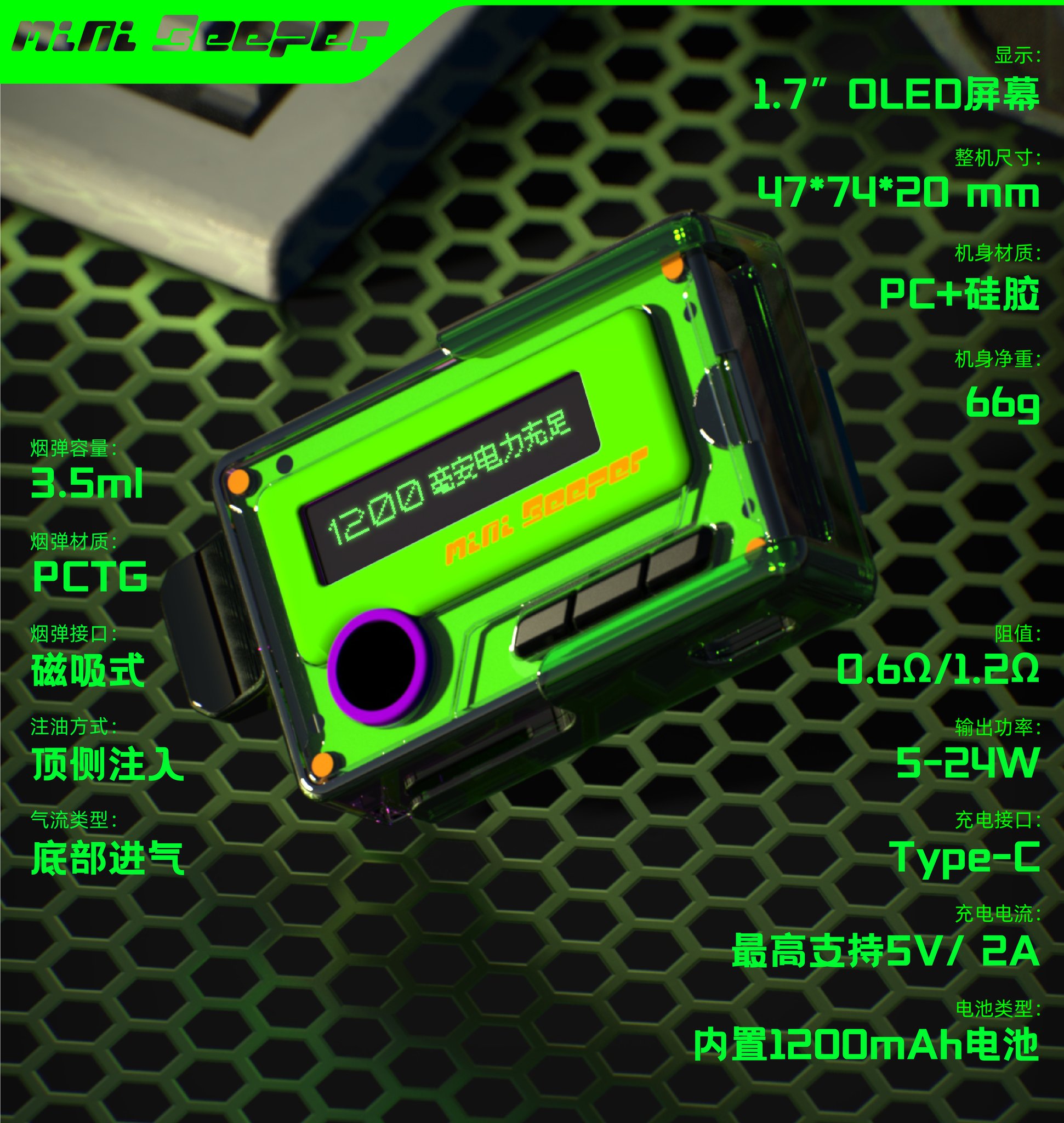 Wizvapor on Twitter: "Mini Beeper 傳呼機即將各地發售 Refillable Pod Kit📟 ARM Chip Beeper OS for Vaper 6 color options, and panels, stickers for DIY. 1.7” OLED screen 1200mAh battery 2A fast charge 3.5ml