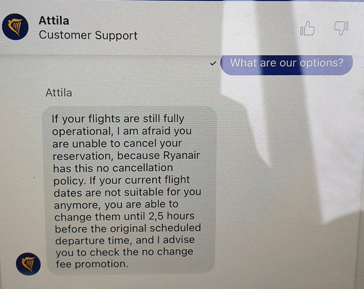 coryalice's tweet photo. @Ryanair .. disappointed with the lack of flexibility in these times. Cost to change flights £45 per person per flight (£180 before we even look at flights) as well as fare difference even though we cannot travel due to a positive PCR? #buycheapbuytwice https://t.co/jbG60RZzYr