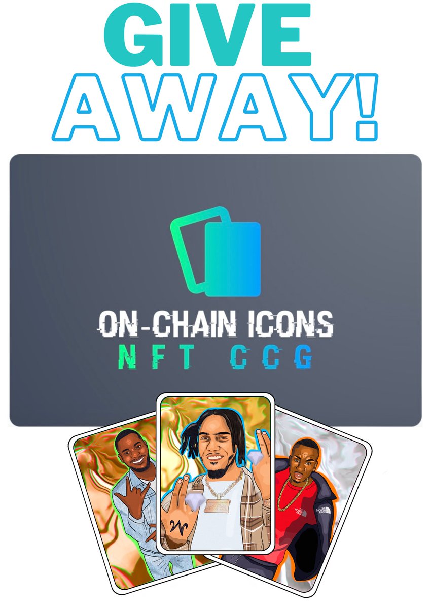 OnChainIcons's tweet photo. Season 1 Of On-Chain icons will be available to purchase 24th December on OpenSea!🔥
1️⃣ Like &amp; Share this post 
2️⃣ @ 3 friends 
3️⃣ Follow us!
Be 1 of 3 winners to receive a free first issue OCI NFT!🎁 One lucky winner will win a GOLD card valued at 0.09 ETH 💸
#NFT #NFTGiveaway https://t.co/A7qNTFy2qG