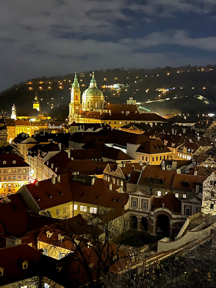 Fascinating meeting with ISP alum Lobkowicz family. Incredible family with 4 castles through restitution in CZ. They are restoring them and sharing thousands of authentic artifacts. They are visionary &amp; gracious. On my walk home, this was the view from their castle. @intschprague