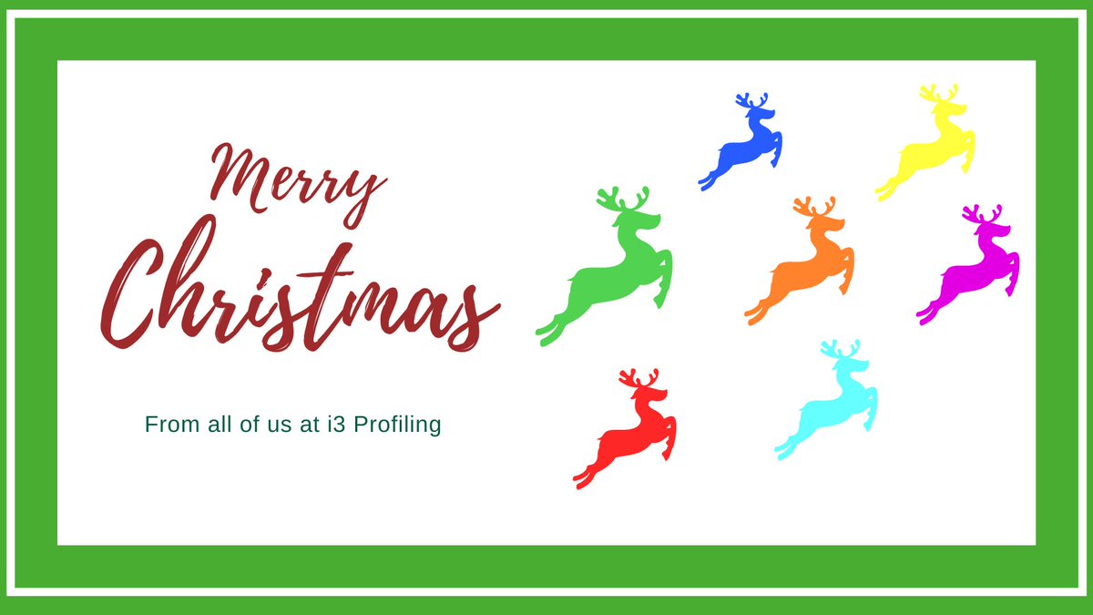 i3profiling's tweet photo. Merry Christmas and Happy New Year from everyone at i3 Profiling.
We will be taking a short break during the festive period but will be back in the New Year to continue promoting #i3profiling and all its fantastic benefits along with how you can become an i3 coach! https://t.co/nO4HJsVcMf