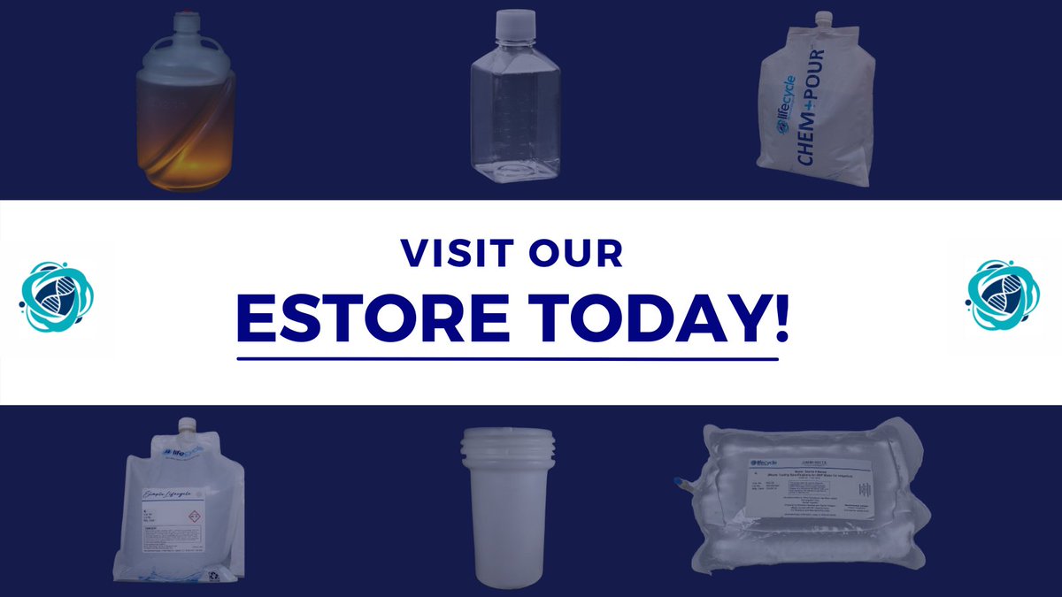 You can find innovative CHEM+POUR™ products, CHEM+NECT™ products, HELIX® products and more by visiting our eStore today!
shop.lifecyclebio.com