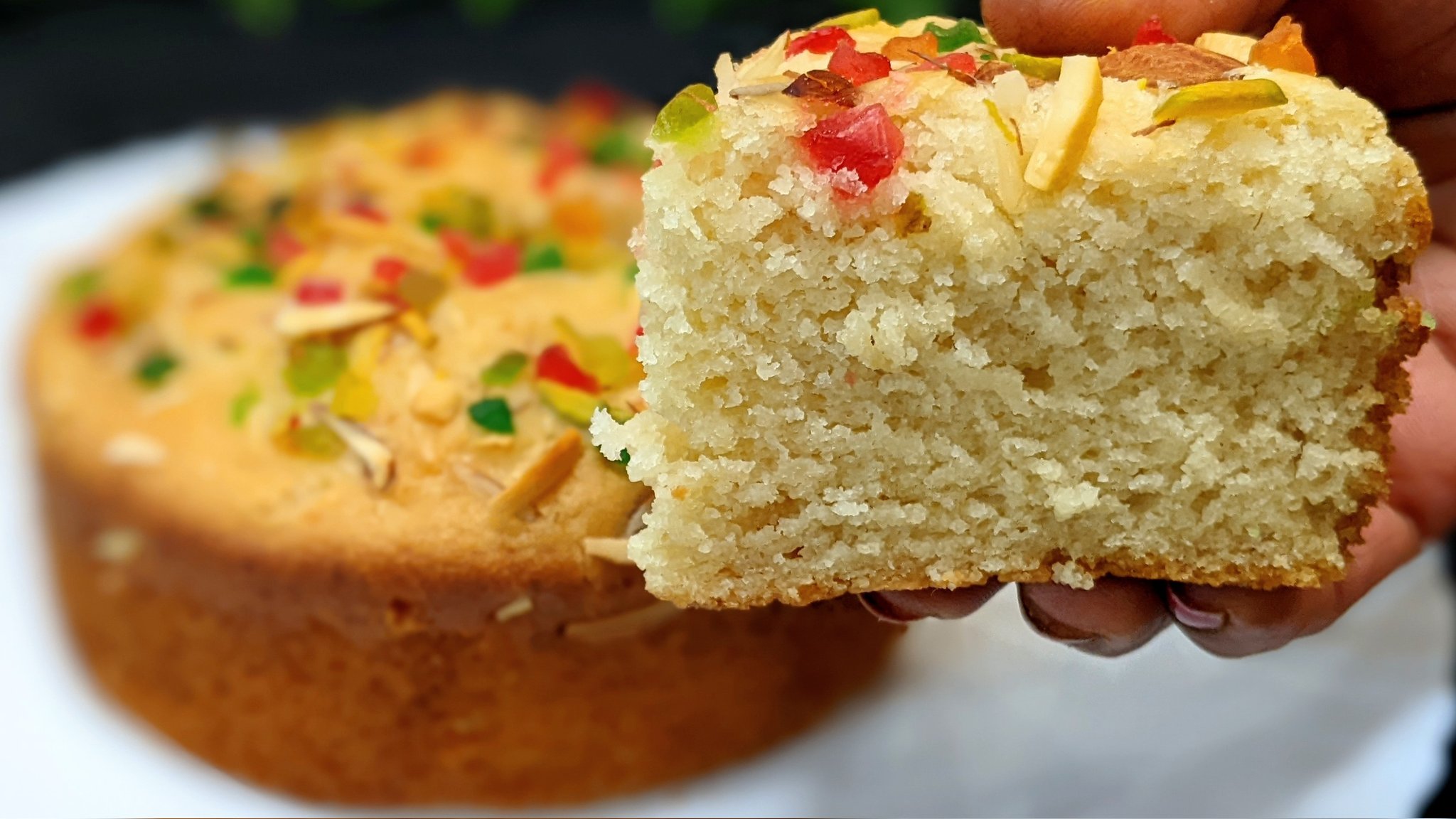 Rava Cake (Suji cake) - Your Veg Recipe