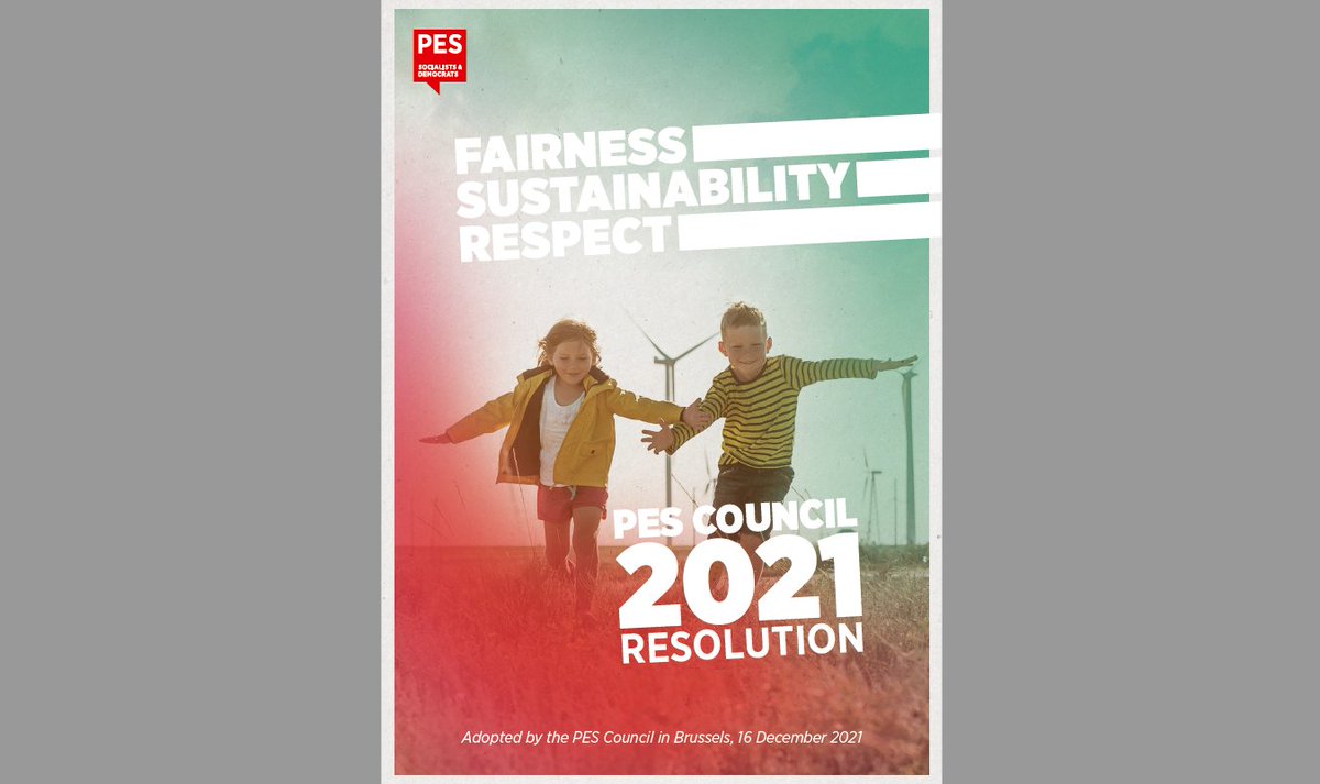 PES_PSE's tweet photo. The #PESCouncil just adopted the resolution "A Progressive Vision for the #FutureOfEurope" by unanimity.
Read it in 👇
- 🇬🇧English: https://t.co/LRHUDM6lWE
- 🇫🇷French: https://t.co/4bRAFWCBl0
- 🇩🇪German: https://t.co/lX7wkruH4N
- 🇪🇸Spanish: https://t.co/yTWsKgvesJ https://t.co/wYLuBwdlyX