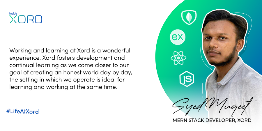 InsideXord's tweet photo. #LifeatXord series presents Xord's valuable resource and a passionate developer, Syed Muqeet. 

#Xord #InsideXord #people #companyculture https://t.co/AQ01x0o6Ga