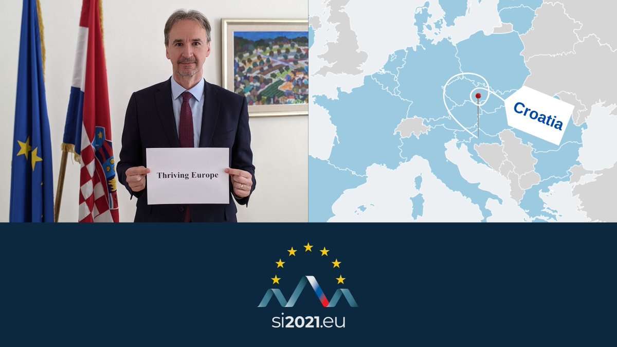 SLOinUK's tweet photo. As part of #OneWord4EU campaign to mark Slovenian 🇸🇮 Presidency of the Council of EU 🇪🇺 #EU2021SI, H.E. @IgorPokaz, Ambassador of Croatia 🇭🇷 to the UK 🇬🇧, elaborates on the one word by which he describes the #FutureofEurope for today’s young generation 👉https://t.co/rFtKAFRpdF https://t.co/UATpF04zTe