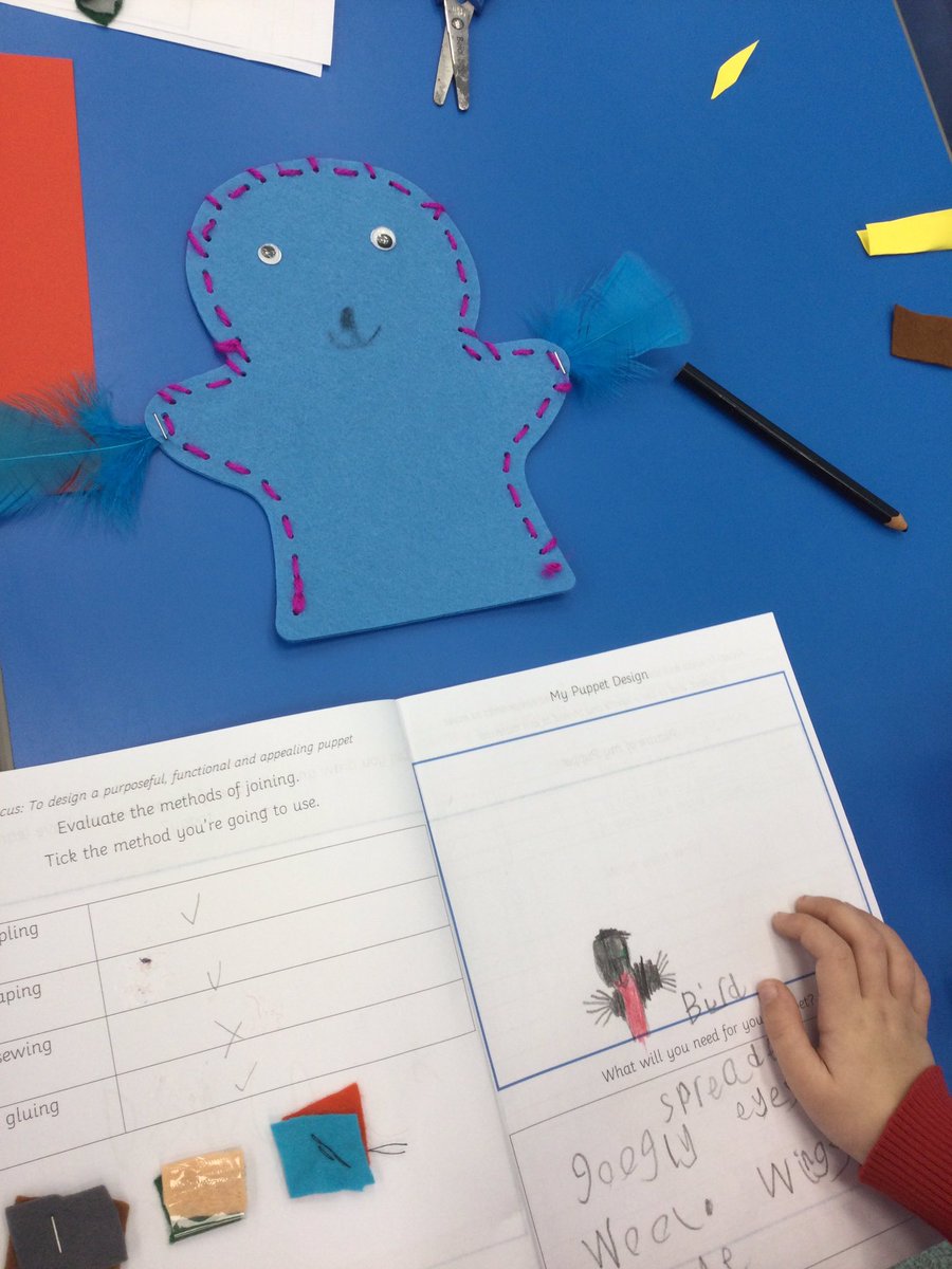 HTAClassWebster's tweet photo. Today we are making puppets in DT! We have practised the skills Arne are following our designs carefully. #HTADT https://t.co/Gz59nx8UEi