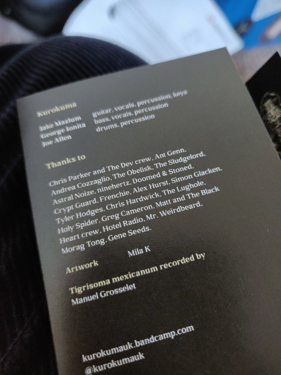 KurokumaUK's tweet image. Cassettes came today and they sound raw as fuck 💪 Here's a list of people who've helped us out recently or directly with this album. Missed some people off as well probably but there you go.