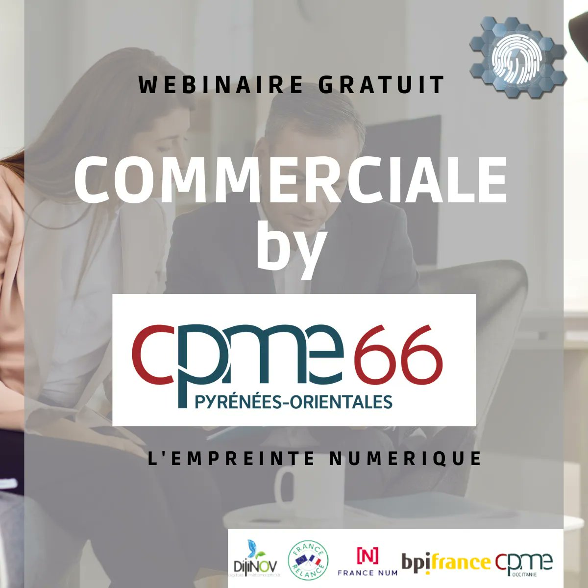 #EmpreinteNumerique 
Vous souhaitez vous faire connaître avec le Numérique ? 💬
📆 Inscrivez-vous à la session du 06/12/2021 à 17 h pour participer à notre Atelier Commercial
👉 Inscrivez-vous c'est GRATUIT
buff.ly/3dhdIL2
#empreintenumerique #cpmeoccitanie