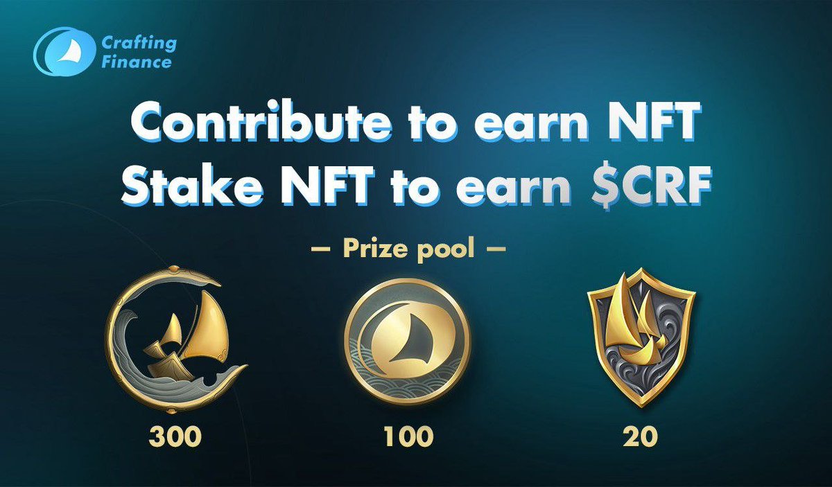 DeCentroWorld's tweet photo. 🔥 Crafting Finance Airdrop (CRF)
💰 Total Reward: 100,000 CRF
👥 Referral: no
🏆 Winners: 1,000 users
🔗 Airdrop Link: https://t.co/1Q8vElXSFV
⭐️ Distribution Date: Dec. 17, [first come first win] https://t.co/8S2Qy71EHI