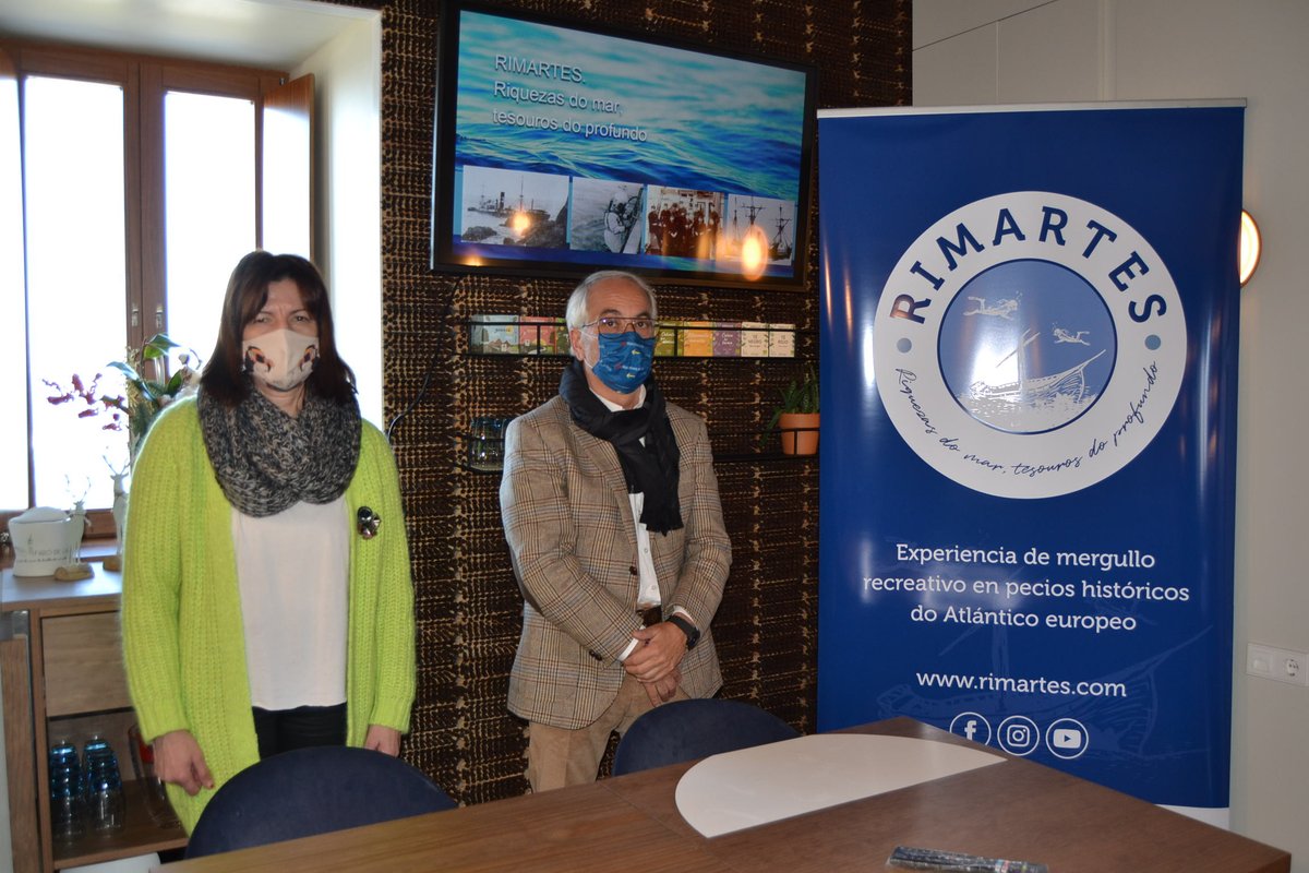 ClusterGalicia's tweet photo. El patrimonio subacuรกtico del litoral de los @GCostaSostible @galpartabrosur @GALPCostadMorte impulsa el proyecto turรญstico #Rimartes, presentado en el Faro de Lariรฑo con un acto en el que participรณ el vicepresidente del Clรบster, Jesรบs Picallo. ๐ https://t.co/SvFMswdQxs https://t.co/6ylNosfBBt