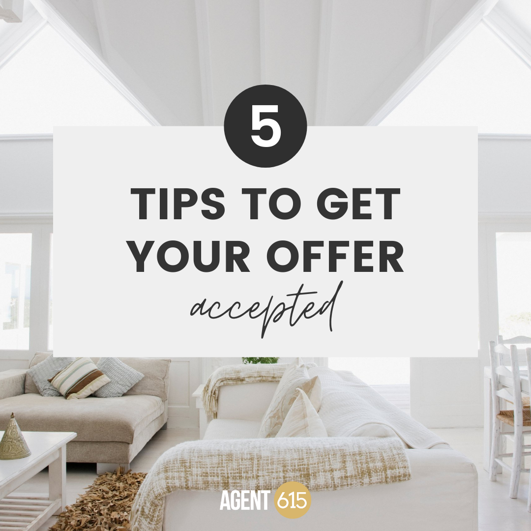 Worried about your offer not getting accepted? Here are a few tips to make your offer more desirable:

1) get pre-approved and provide proof with your offer
2) make the offer as clean as possible
3) include a personal letter
4) find out the motivation of the seller 
5) shorten th