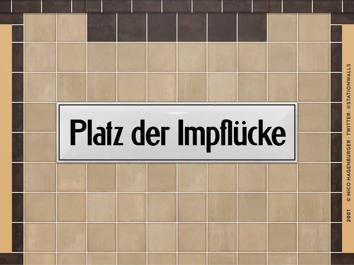 Bei Ausstieg in Fahrtrichtung rechts landet man schnell hier.
#ZusammenGegenCorona #UBahnhöfe2021 #impfen